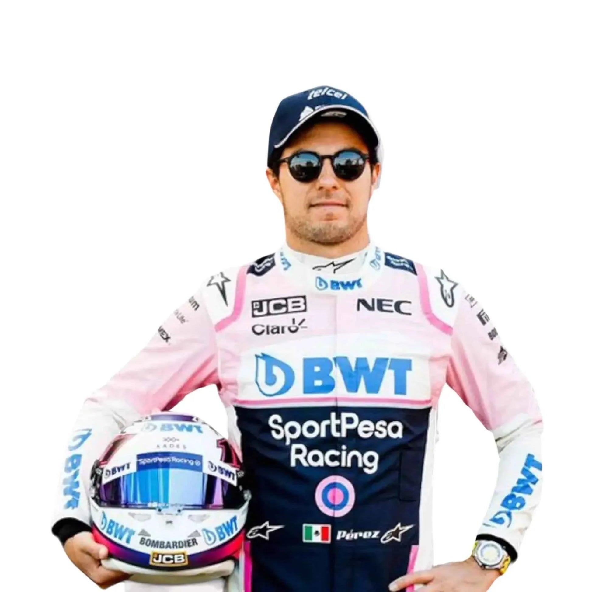 2019 Sergio Perez BWT Racing Point F1 Racing Suit