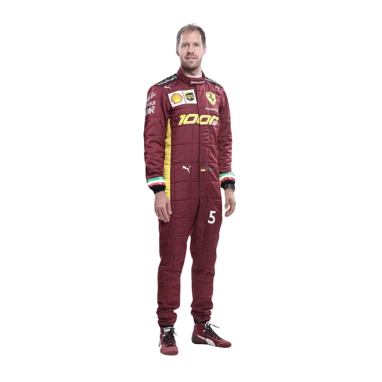 2020 Sebastian Vettel 1000 GP Ferrari F1 Racing Suit | Fine Racegear - Fine Racewears