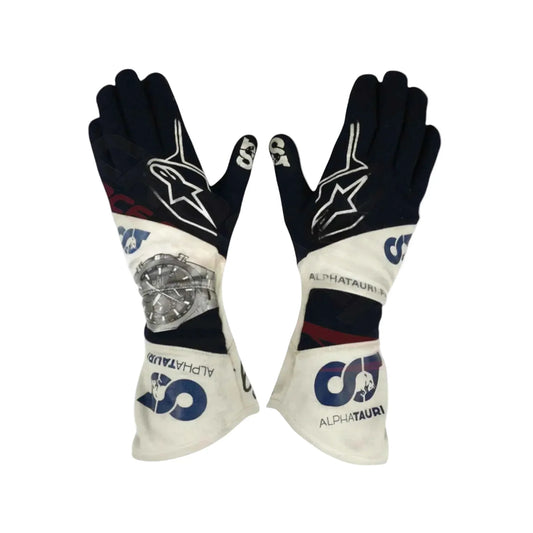 2021 Pierre Gasly Alphatauri F1 Race Gloves
