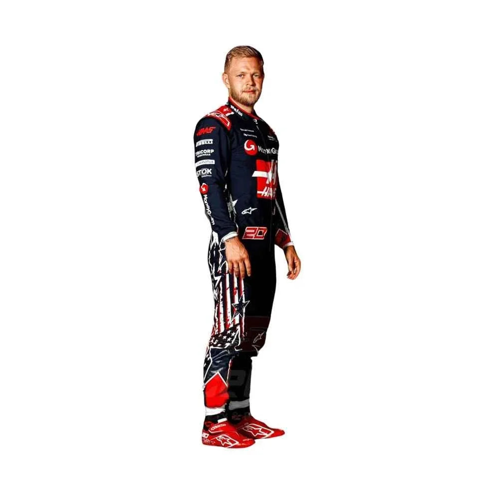 Kevin Magnussen 2023 Special Austin USA Grand Prix Haas F1 Racing Suit