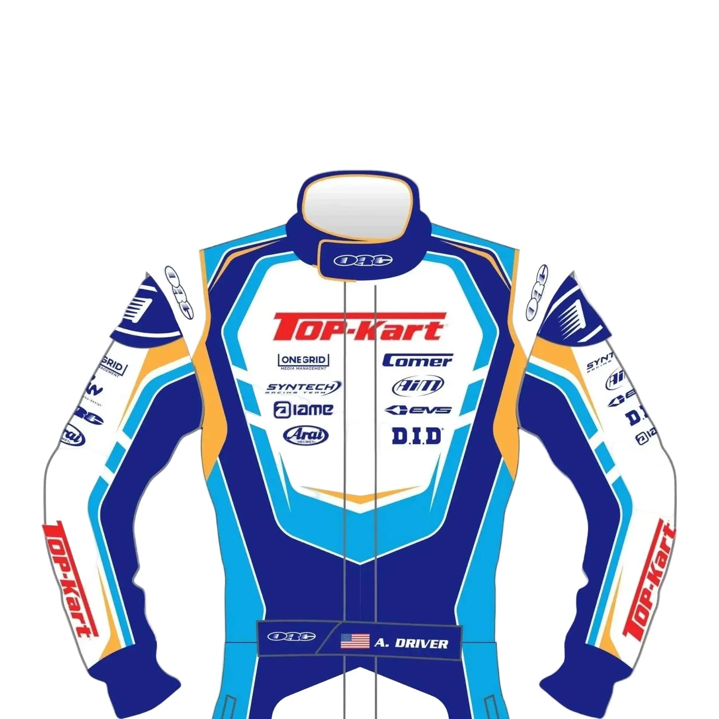 2023 Top Kart Racing Go Kart Race Suit