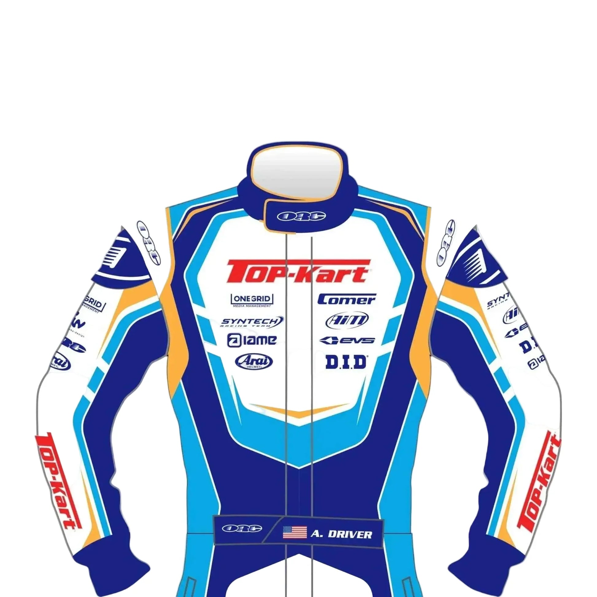 2023 Top Kart Racing Go Kart Race Suit