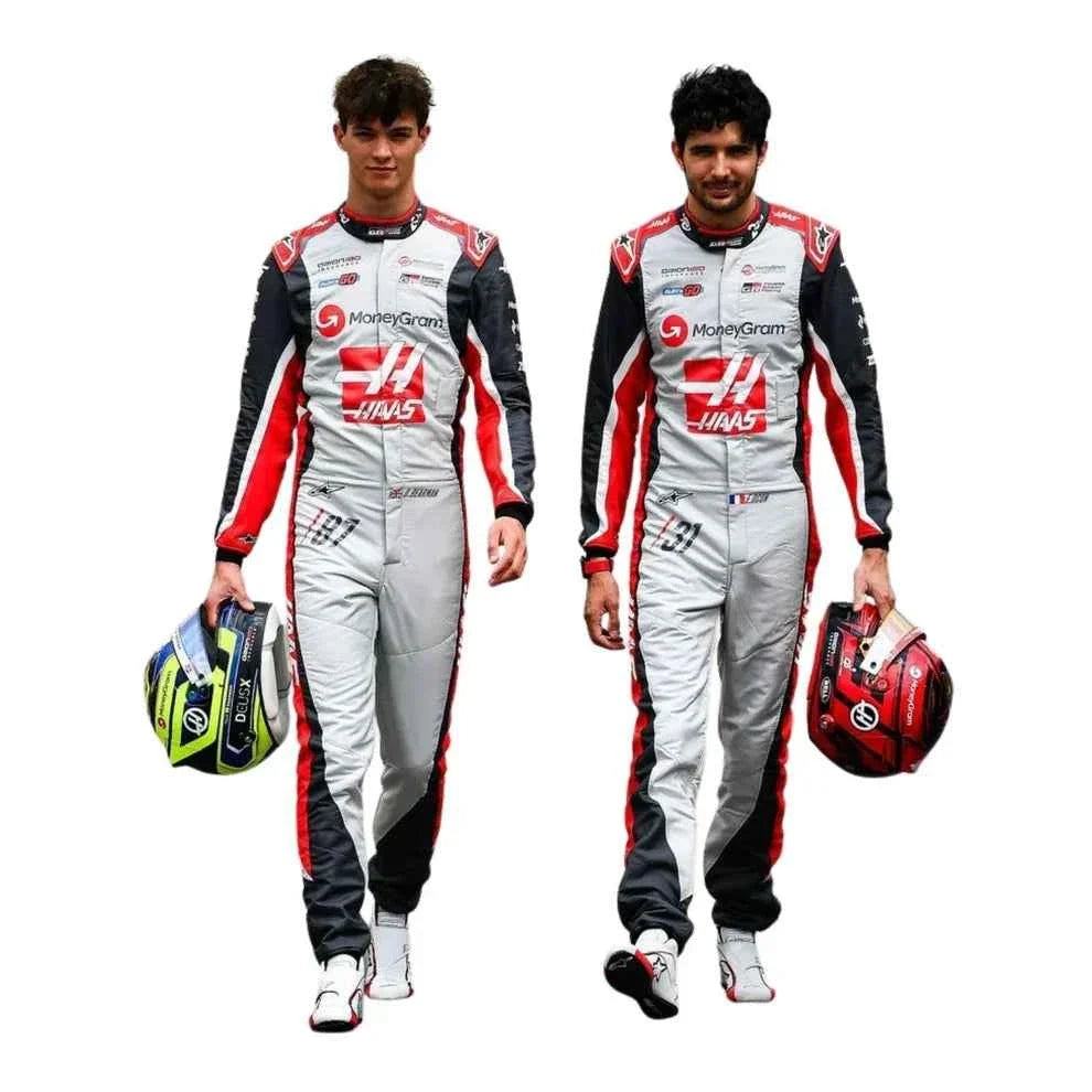 2025 F1 Racing Costume Worn by Esteban Ocon & Oliver Bearman – 200th Race Look Canadian GP Haas