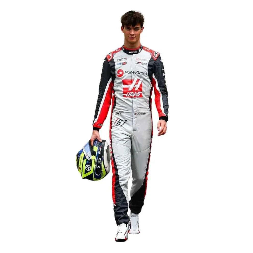 2025 F1 Racing Costume Worn by Esteban Ocon & Oliver Bearman – 200th Race Look Canadian GP Haas