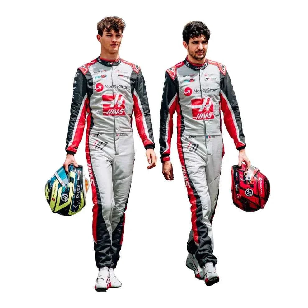 2025 F1 Racing Costume Worn by Esteban Ocon & Oliver Bearman – 200th Race Look Canadian GP Haas
