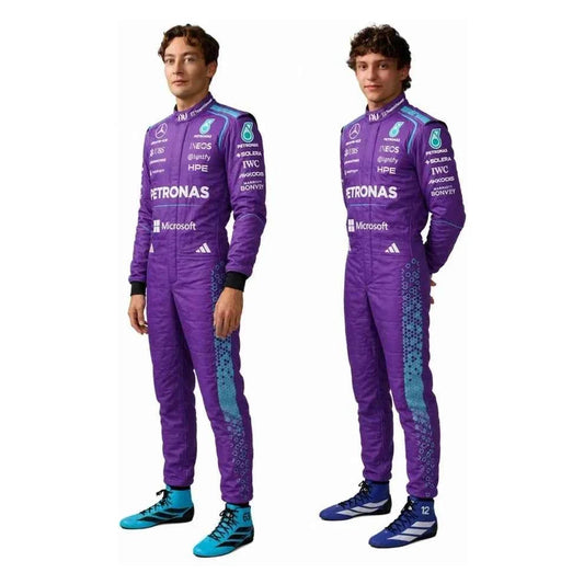 2026 F1 Racing Costume Worn by George Russell & Andrea Kimi Antonelli – Miami GP Mercedes | Fine Racegear