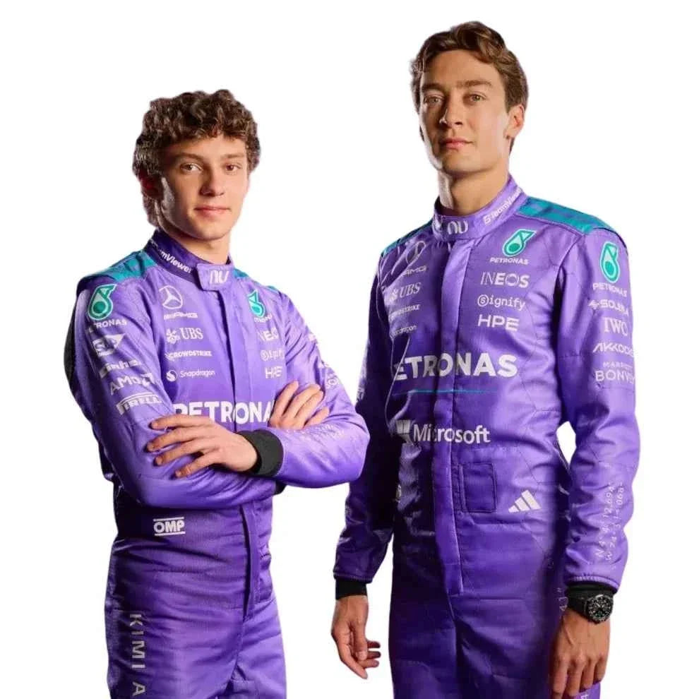2026 F1 Racing Costume Worn by George Russell & Andrea Kimi Antonelli – Miami GP Mercedes | Fine Racegear