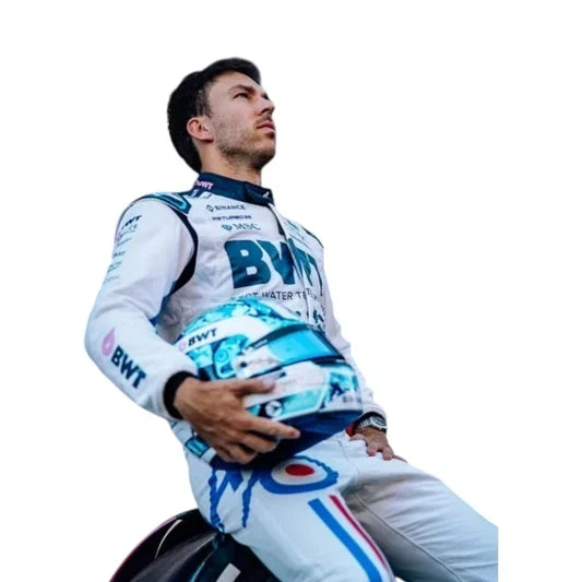 2025 Pierre Gasly Spanish GP celebrate 70 years Race Suit - Fine Racewears