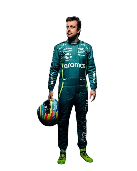 2025 Fernando Alonso Aston Martin F1 Race Suit - Fine Racewears