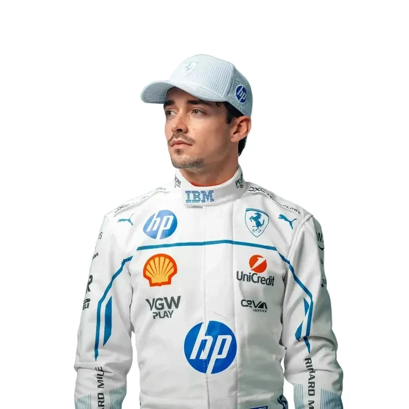 2025 Charles Leclerc Scuderia Ferrari Hp Monaco GP Race Suit - Fine Racewears
