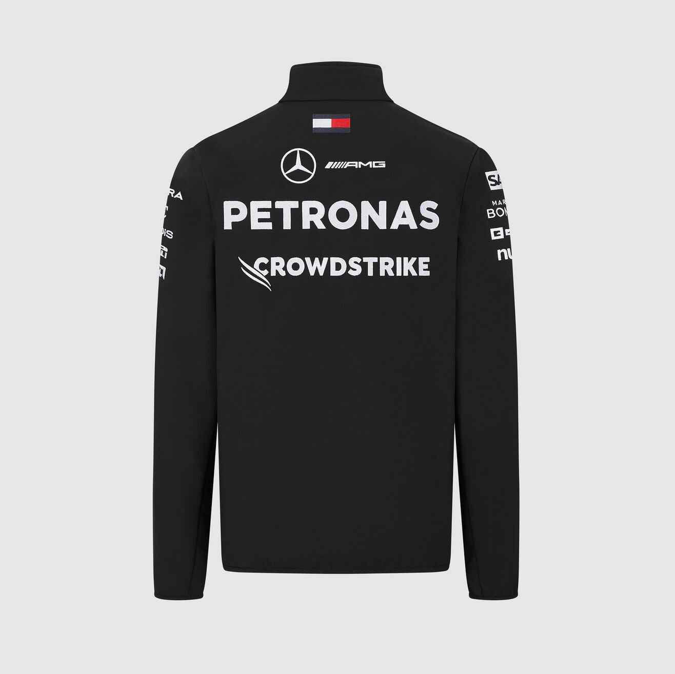 2023 Mercedes Team Jacket Black F1 Team Softshell Jacket
