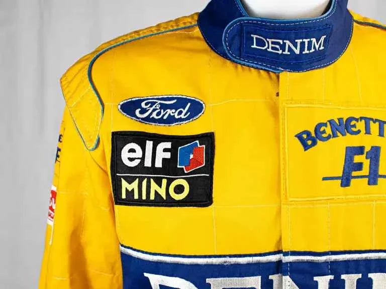 Michael Schumacher 1991 F1 Team Embroidery Replica Race Suit