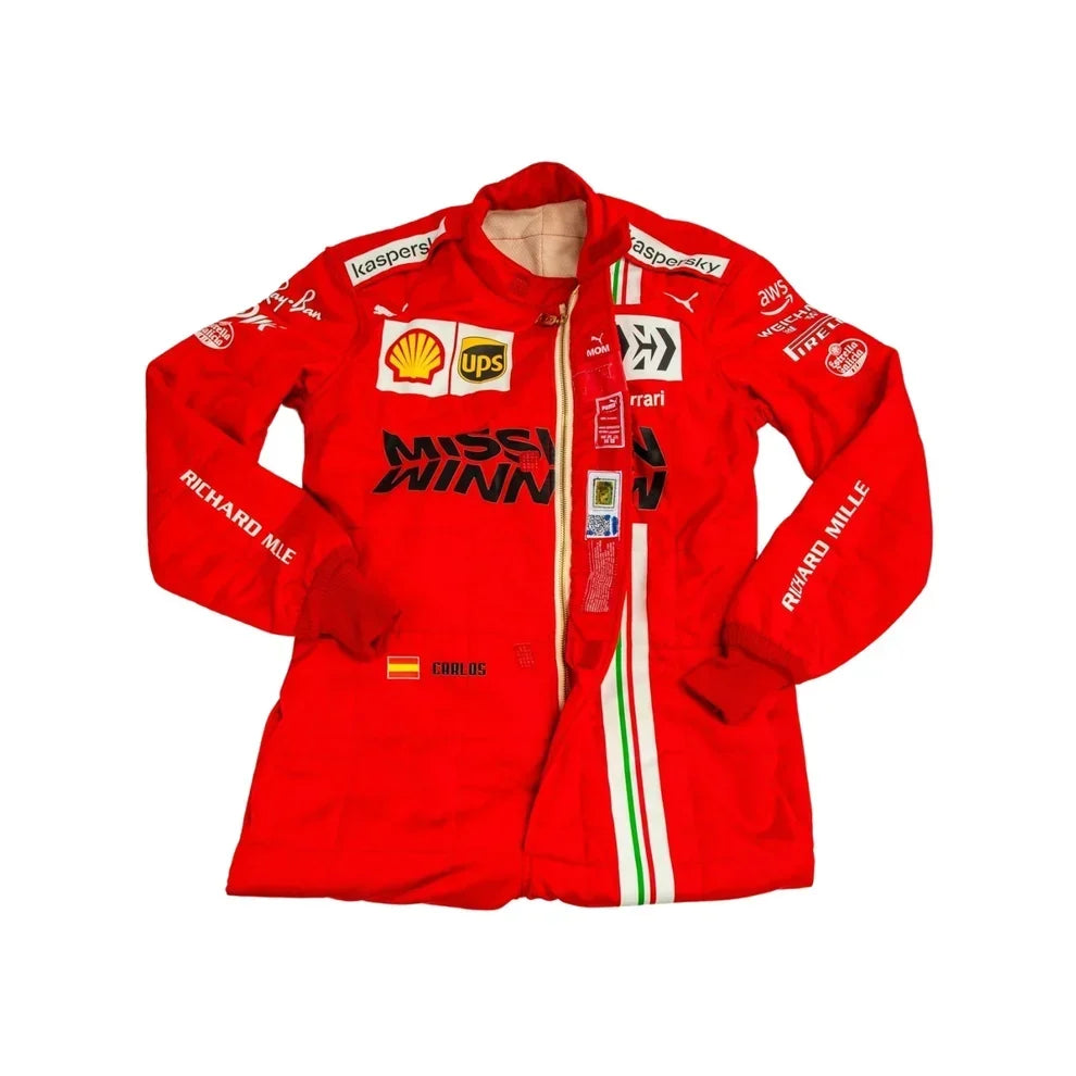 Carlos Sainz 2021 Ferrari F1 Race Suit - Fine Racewears