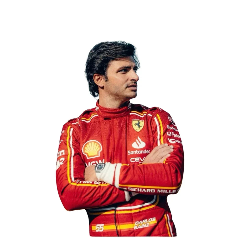 2024 Carlos Sainz Jr. Scuderia Ferrari F1 Race suit - Fine Racewears