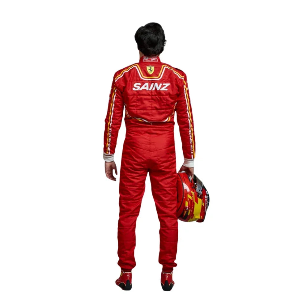 2024 Carlos Sainz Jr. Scuderia Ferrari F1 Race suit - Fine Racewears