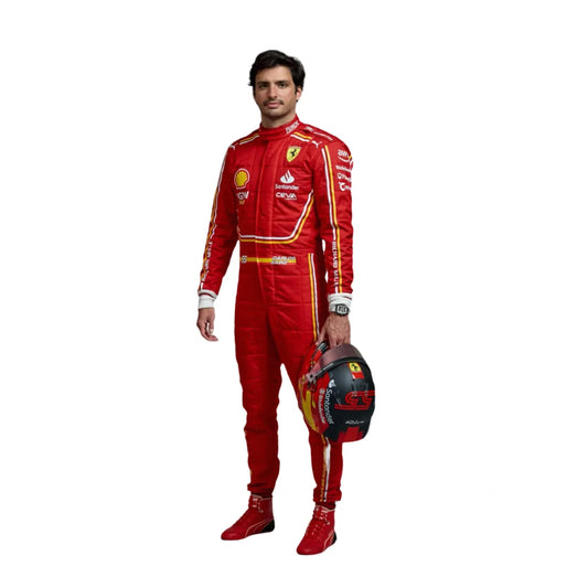 2024 Carlos Sainz Jr. Scuderia Ferrari F1 Race suit - Fine Racewears