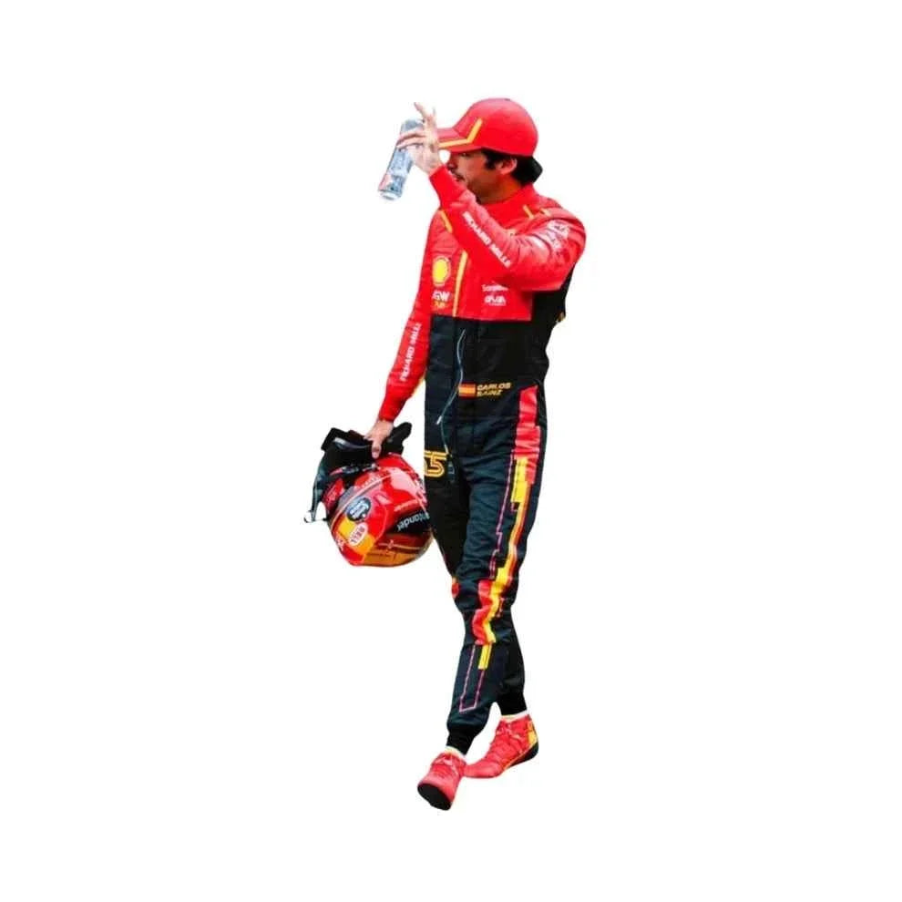 Carlos Sainz Jr. 2023 Spain Grand Prix Ferrari F1 Racing Suit | Fine Racegear
