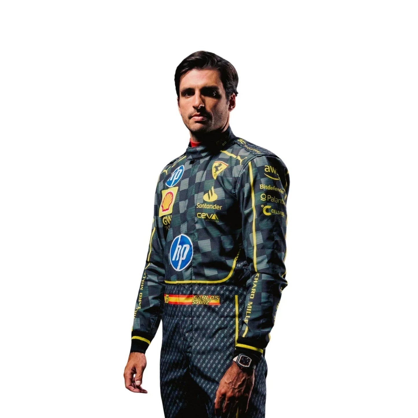 2024 Carlos Sainz Italy GP F1 Racing Suit | Fine Racegear - Fine Racewears