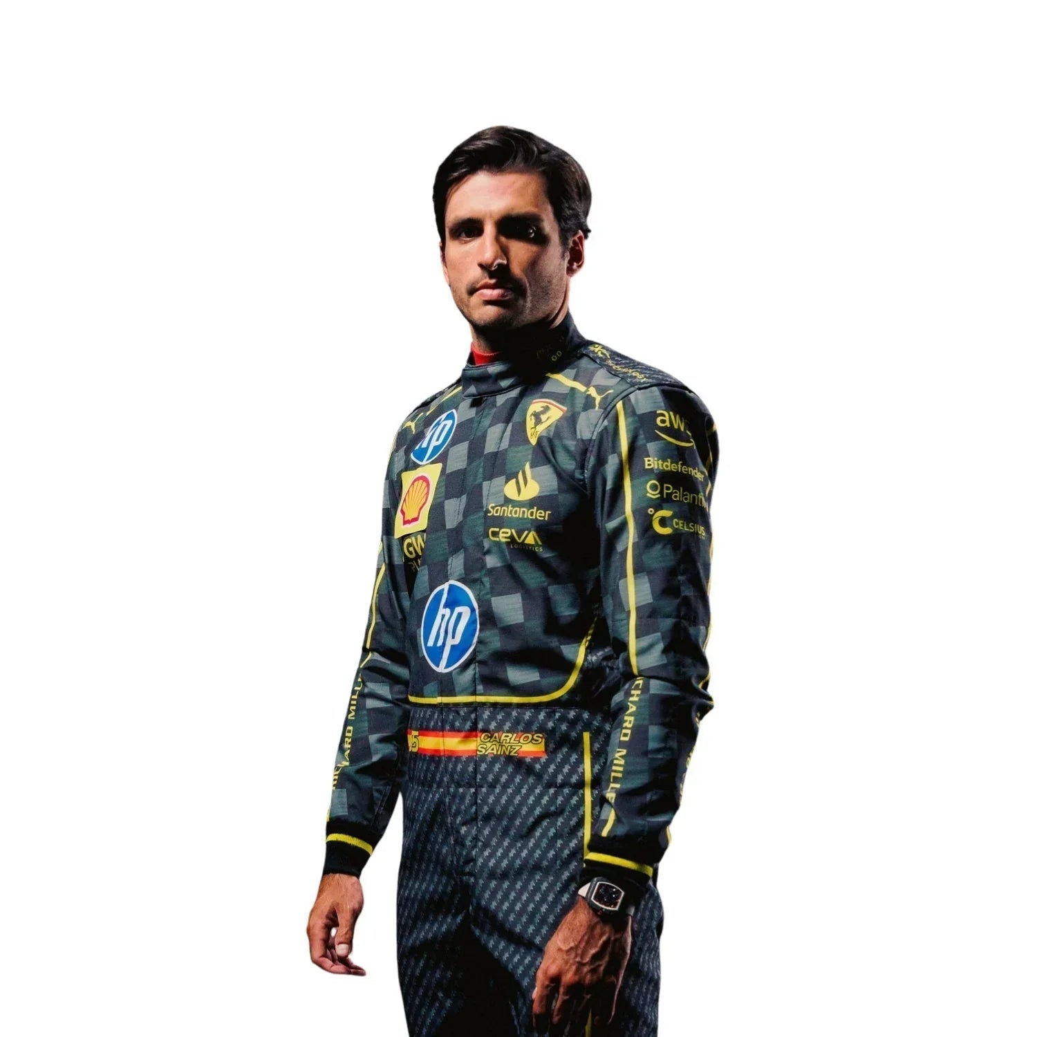 2024 Carlos Sainz Italy GP F1 Racing Suit | Fine Racegear - Fine Racewears