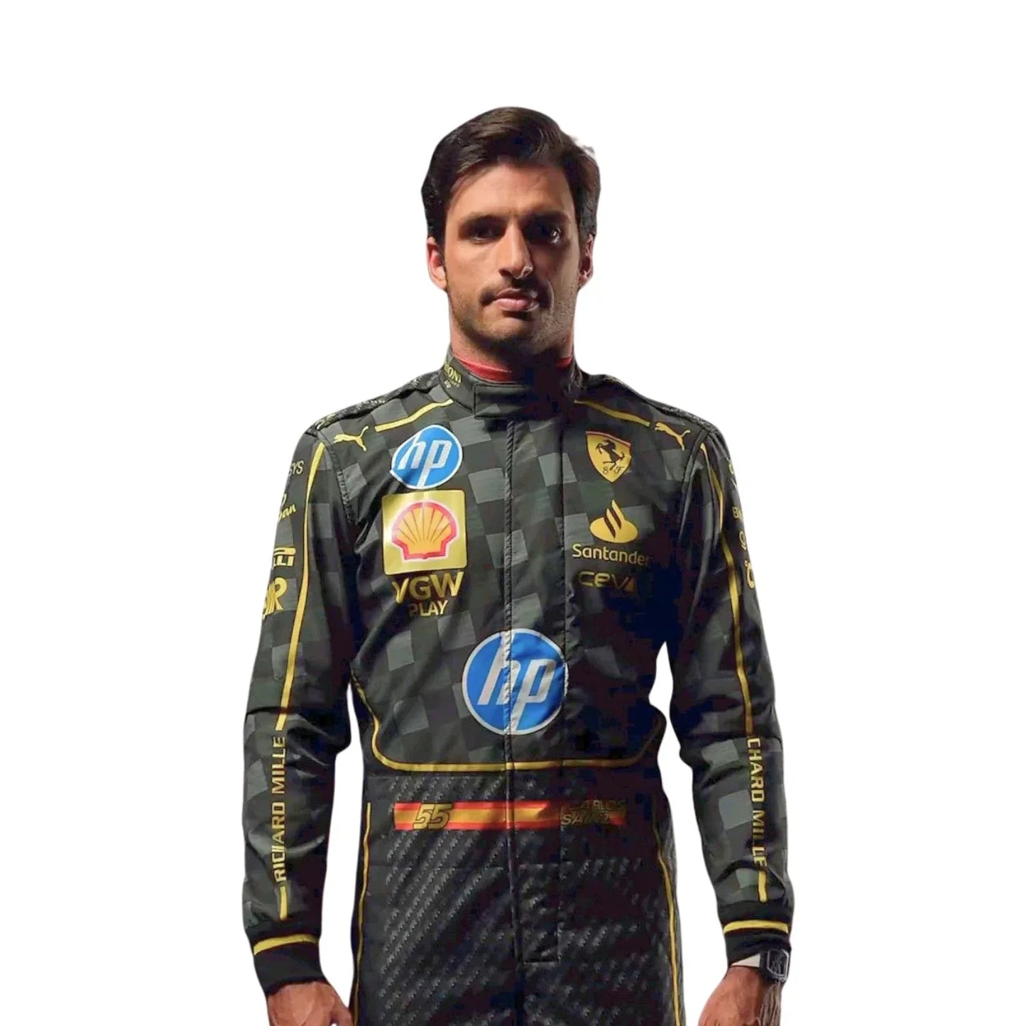 2024 Carlos Sainz Italy GP F1 Racing Suit | Fine Racegear - Fine Racewears