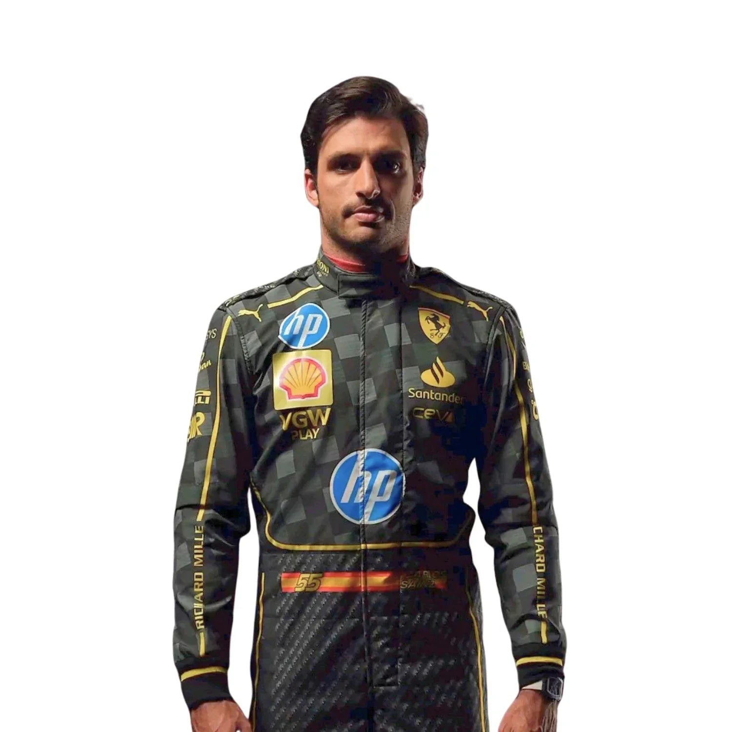 2024 Carlos Sainz Italy GP F1 Racing Suit | Fine Racegear - Fine Racewears