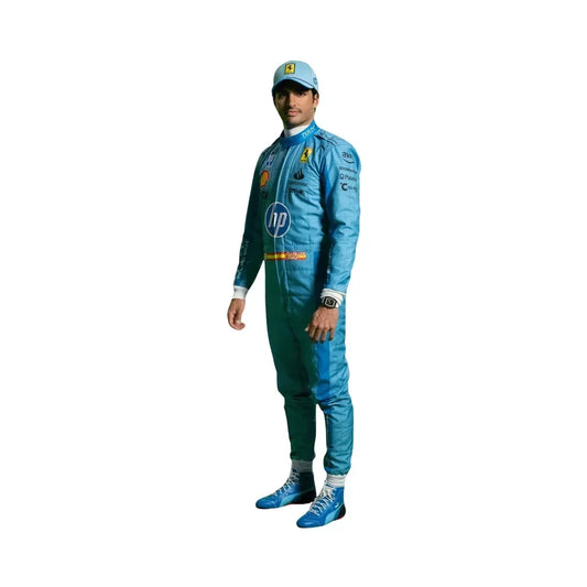 2024 Carlos Sainz Ferrari HP Miami Grand Prix F1 Race Suit - Fine Racewears