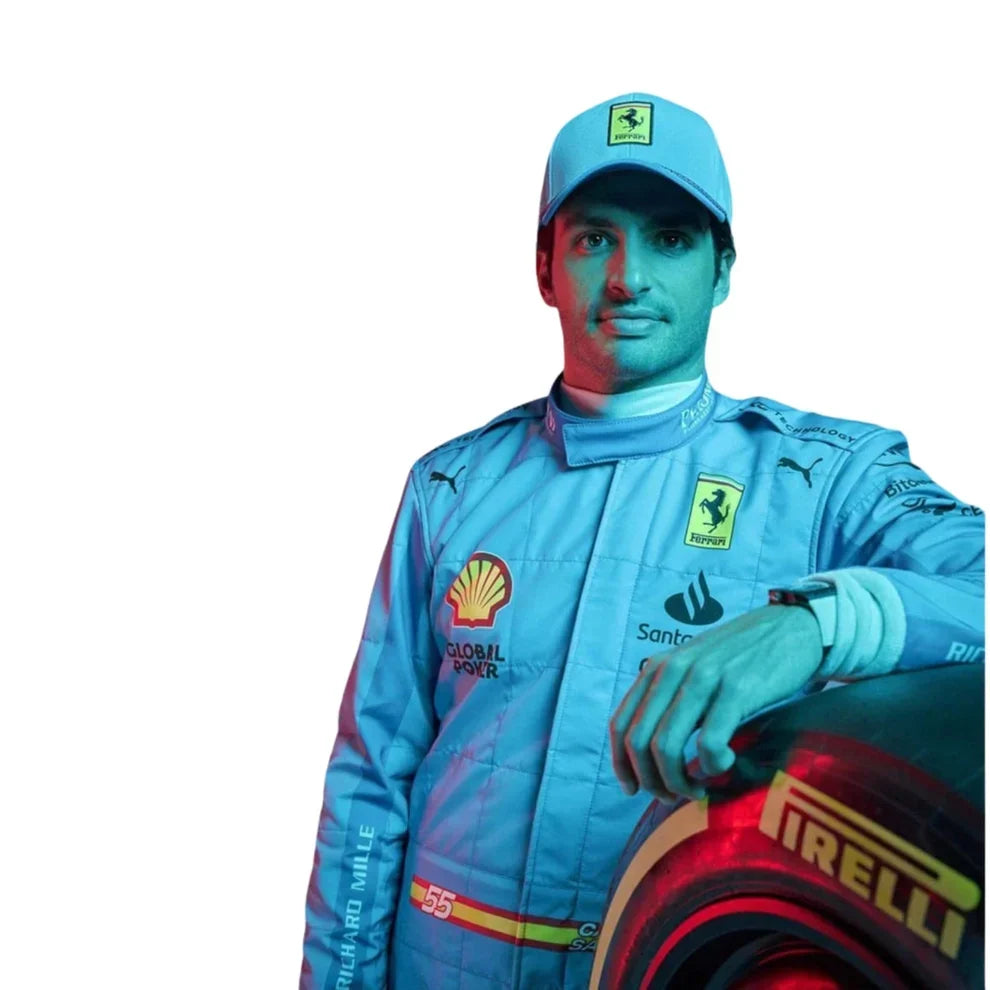 2024 Carlos Sainz Scuderia Ferrari F1 Miami Grand Prix Race Suit - Fine Racewears