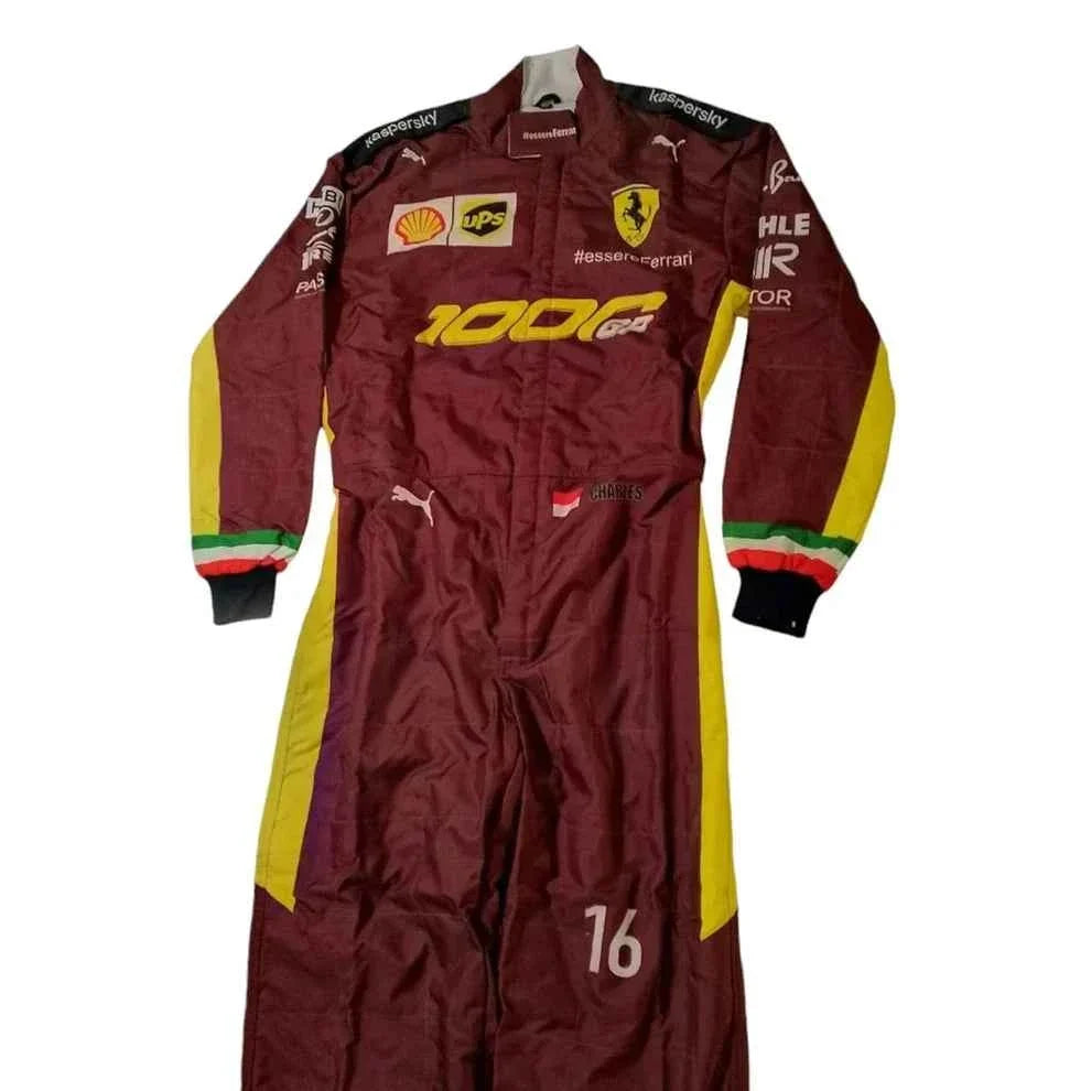 Charles Leclerc 2020 1000 GP Ferrari F1 Racing Suit | Fine Racegear
