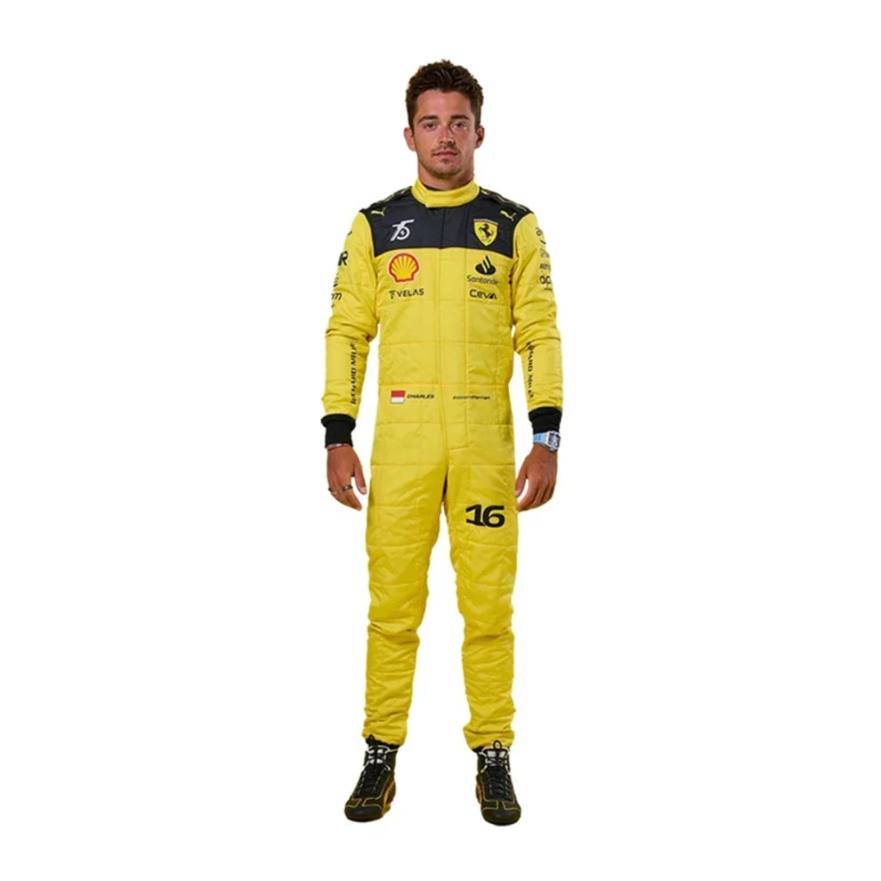 Charles Leclerc Ferrari's 75th anniversary F1 Suit Special Edition - Fine Racewears