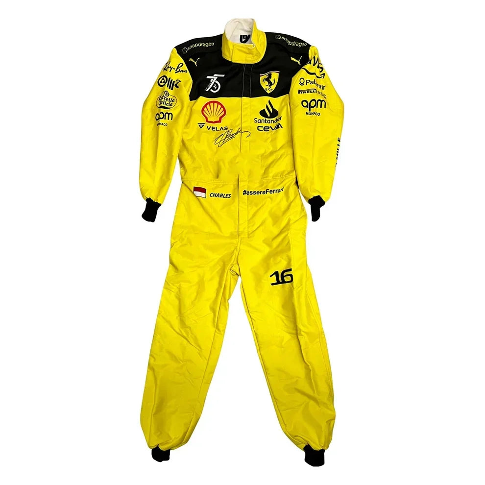 Charles Leclerc Ferrari's 75th anniversary F1 Suit Special Edition - Fine Racewears