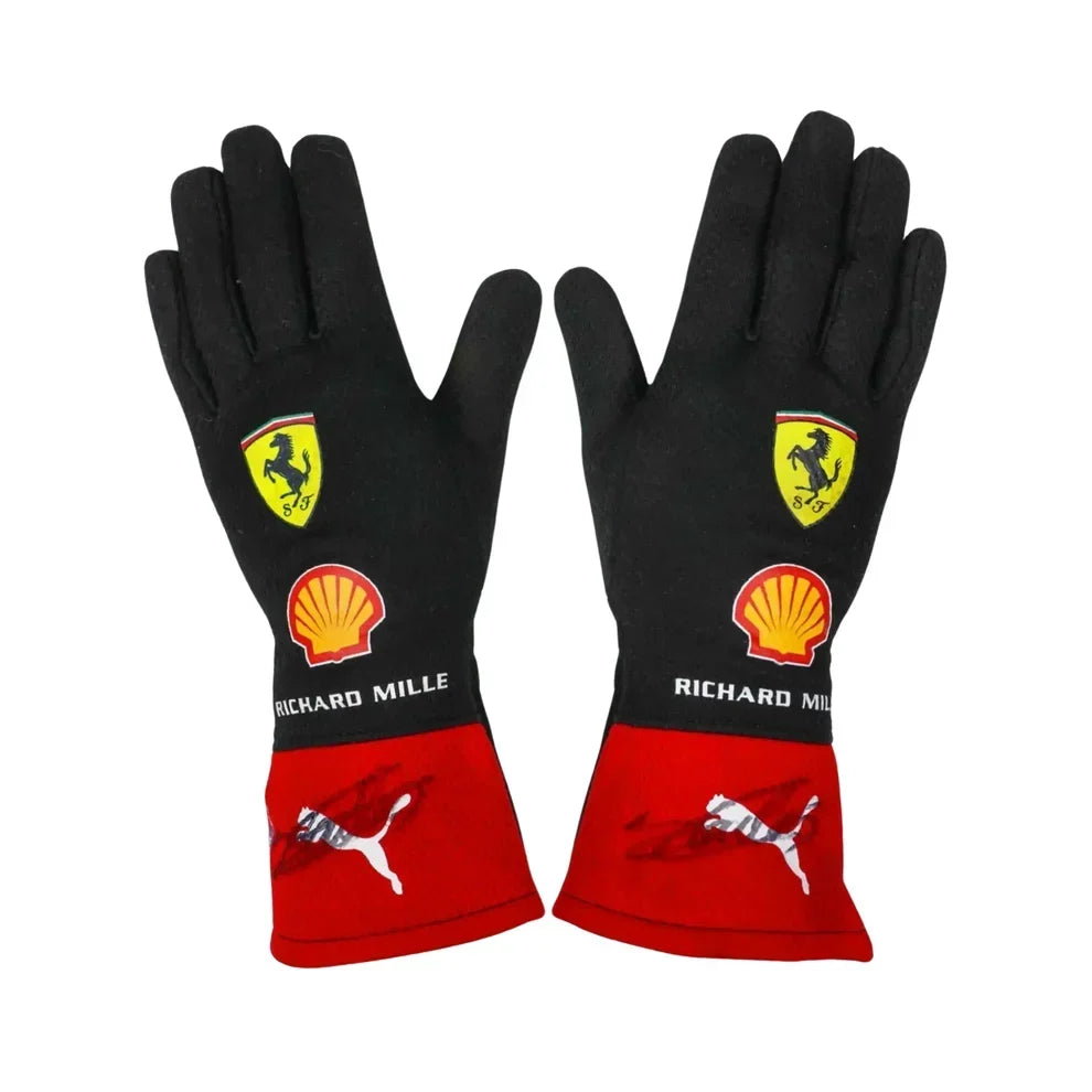 2023 Charles Leclerc Race Scuderia Ferrari F1 Gloves - Fine Racewears