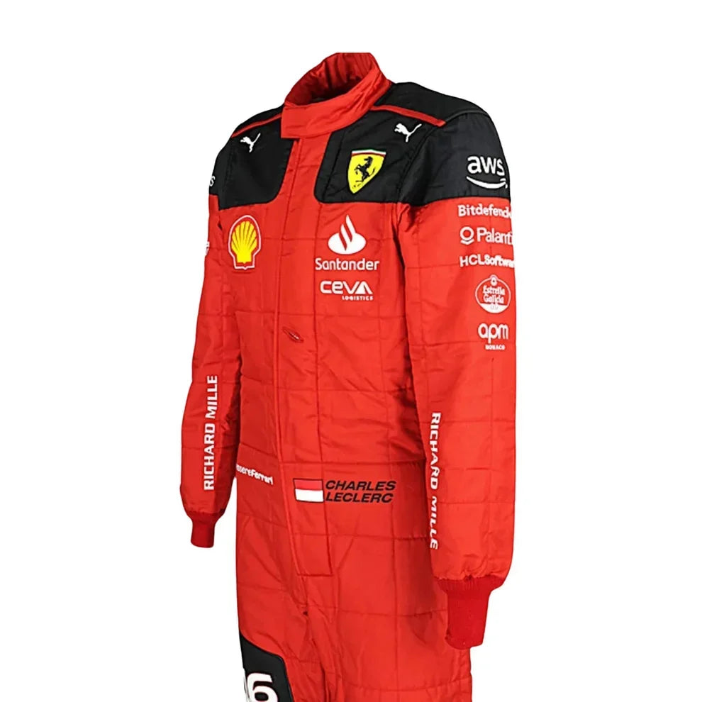 2023 Charles Leclerc Scuderia Ferrari F1 Race Suit - Fine Racewears