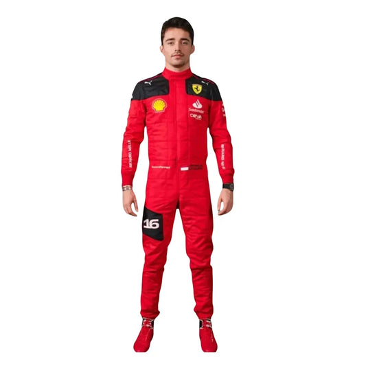 2023 Charles Leclerc Scuderia Ferrari F1 Race Suit - Fine Racewears