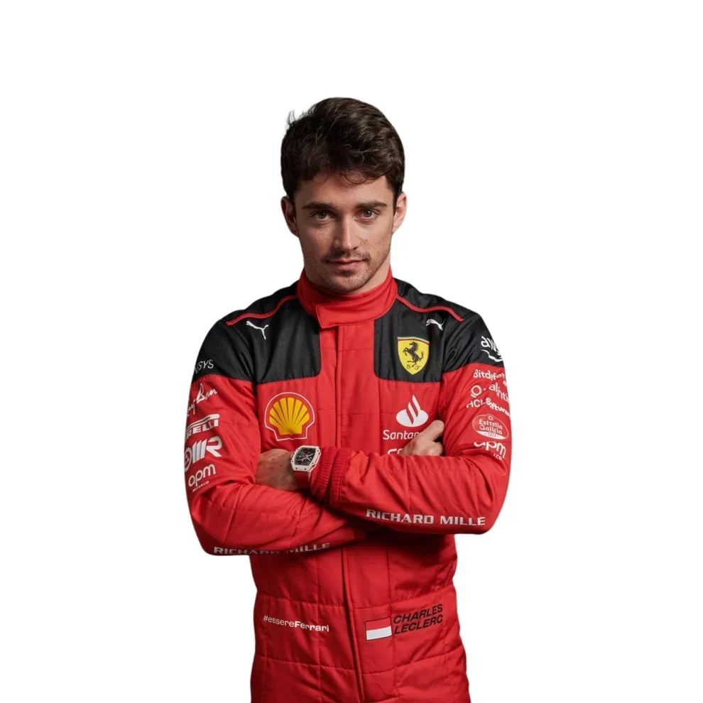 2023 Charles Leclerc Scuderia Ferrari F1 Race Suit - Fine Racewears