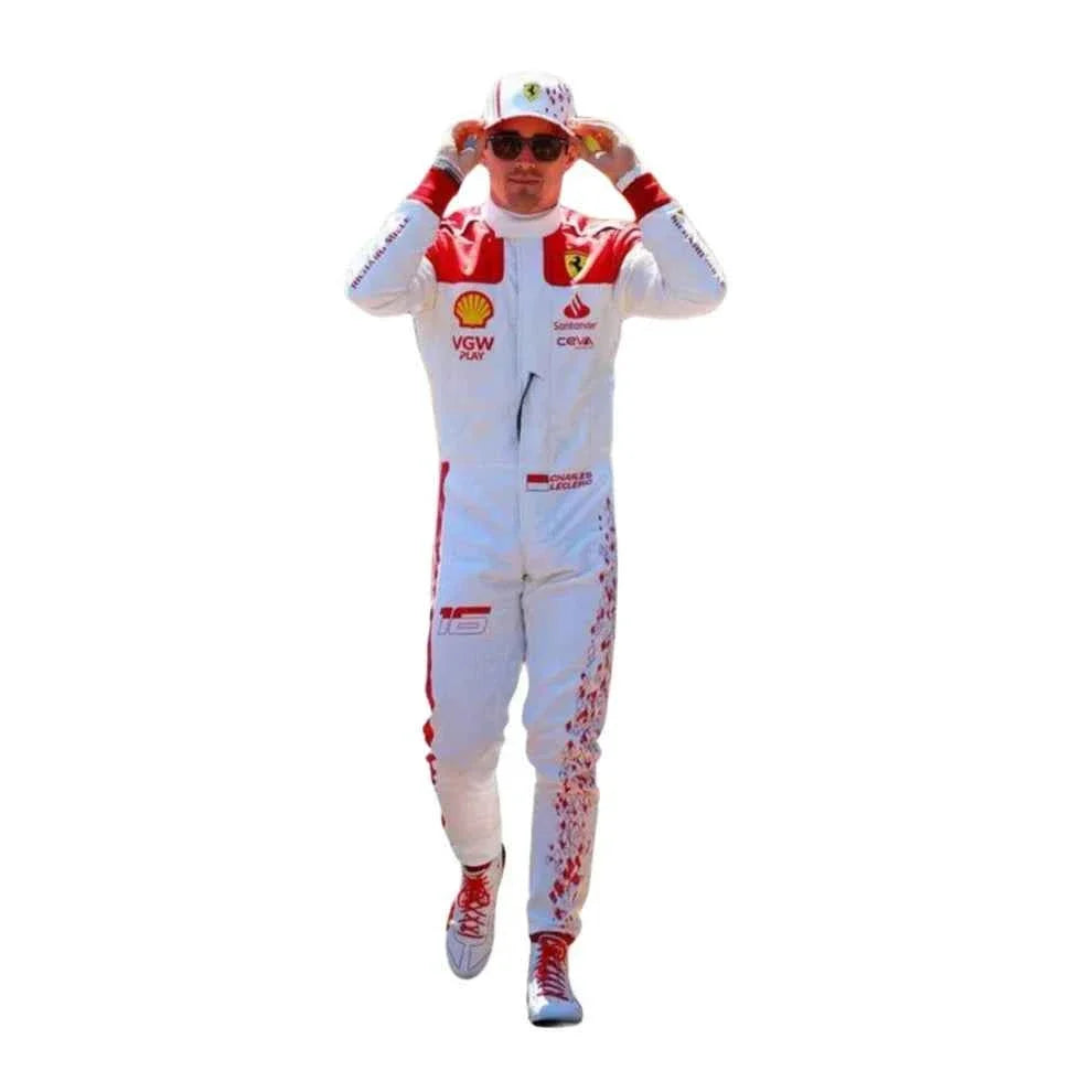 Charles Leclerc 2023 Monaco GP Ferrari F1 Racing Suit | Fine Racegeargear