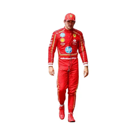 Charles Leclerc 2024 Ferrari F1 Inspired Race Suit | Fine Racegear - Fine Racewears