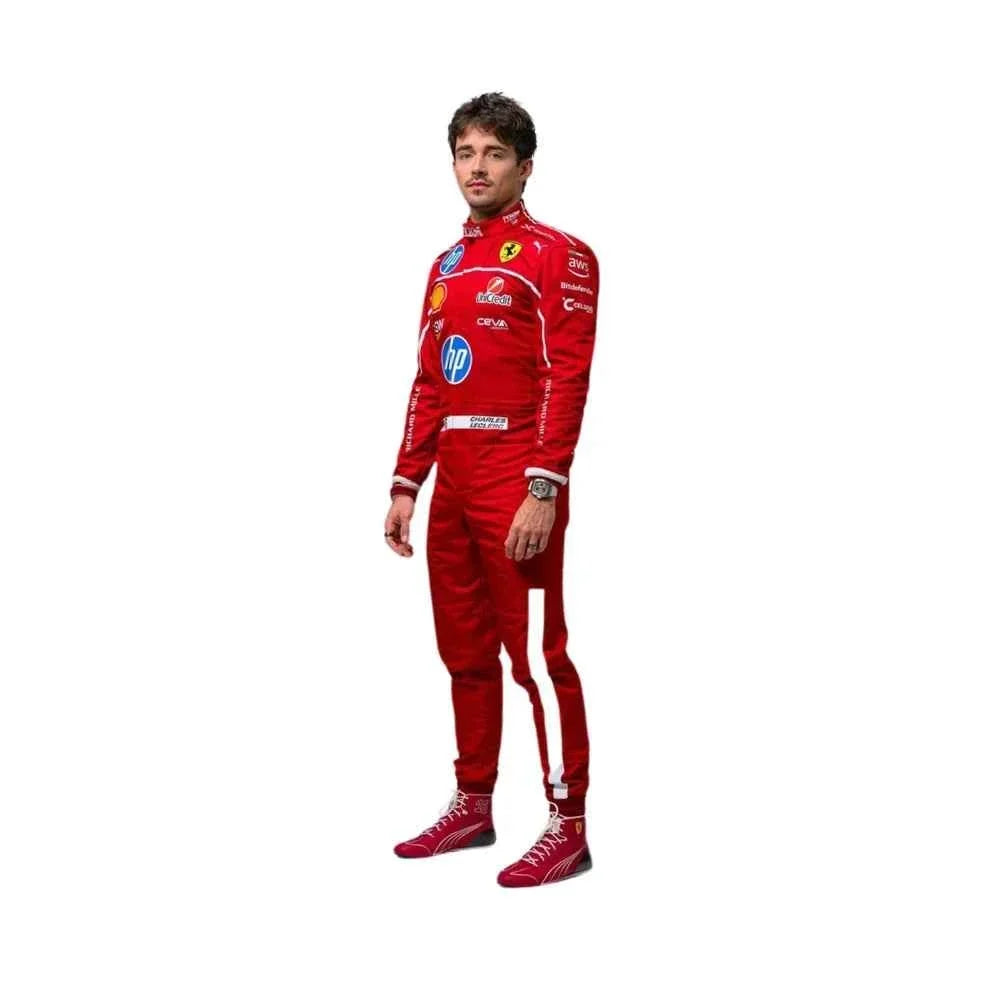 2025 F1 Racing Costume Worn by Charles Leclerc & Lewis Hamilton Ferrari | Fine Racegear