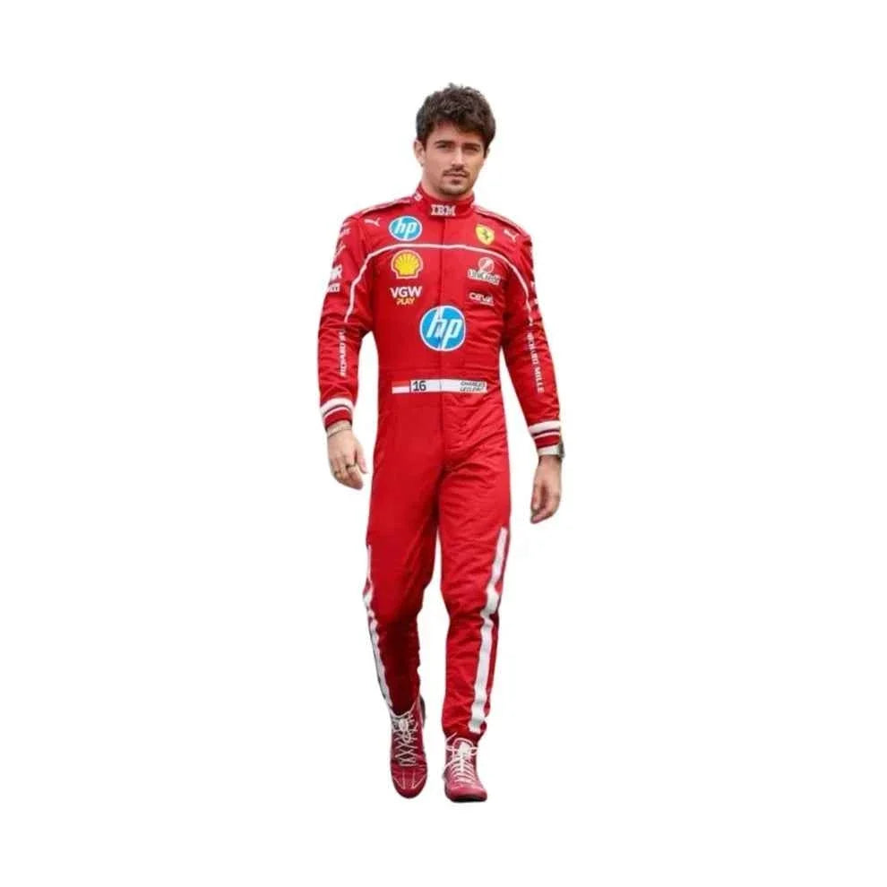 2025 F1 Racing Costume Worn by Charles Leclerc & Lewis Hamilton Ferrari | Fine Racegear