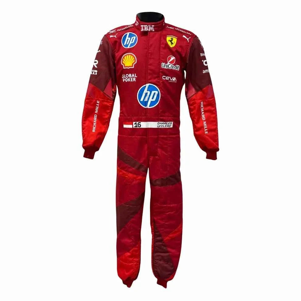 2025 F1 Racing Costume Worn by Charles Leclerc & Lewis Hamilton – Las Vegas GP | Fine Racegear