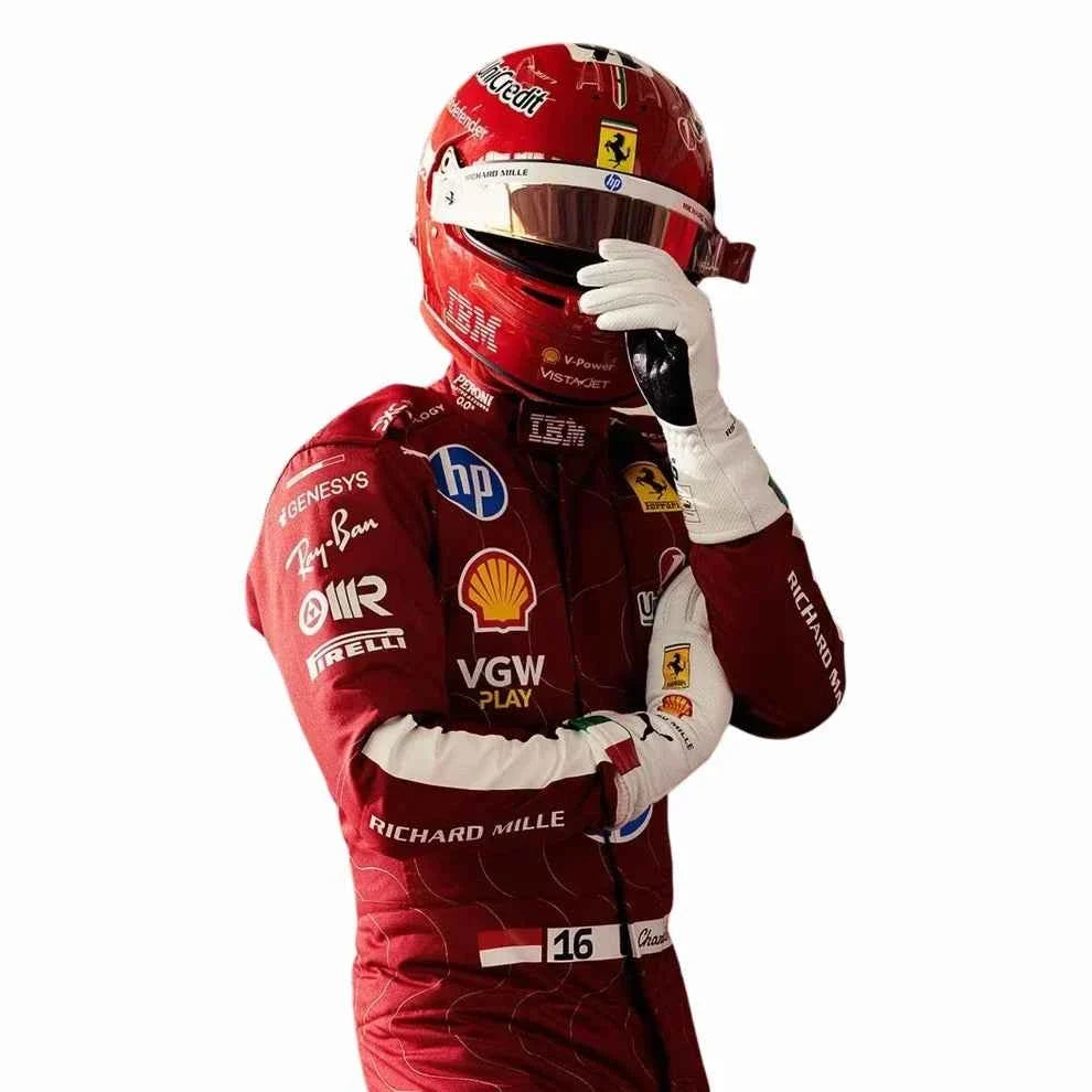 Charles Leclerc 2025 Monza GP Ferrari F1 Racing Suit | Fine Racegear