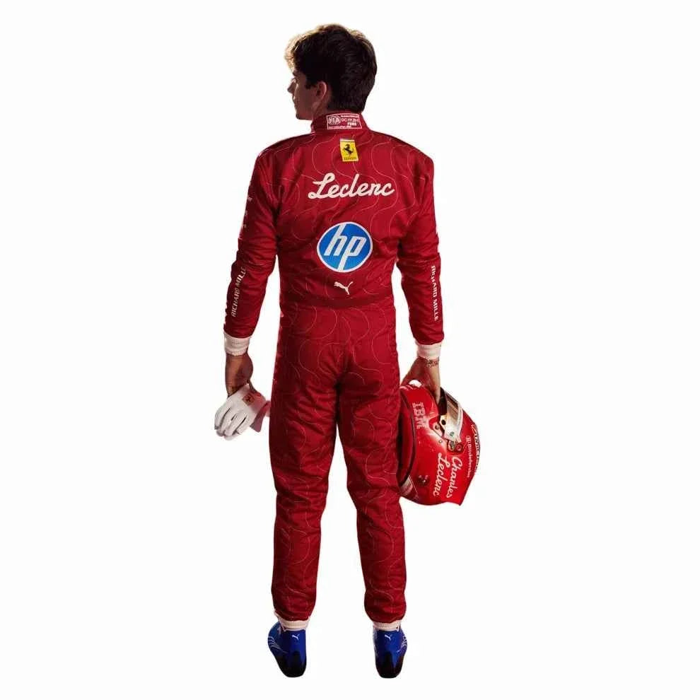Charles Leclerc 2025 Monza GP Ferrari F1 Racing Suit | Fine Racegear
