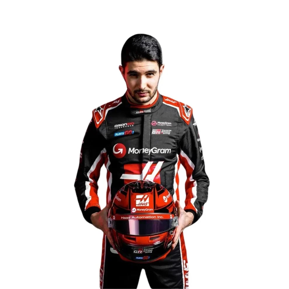 2025 Esteban Ocon Hass F1 Race Suit - Fine Racewears