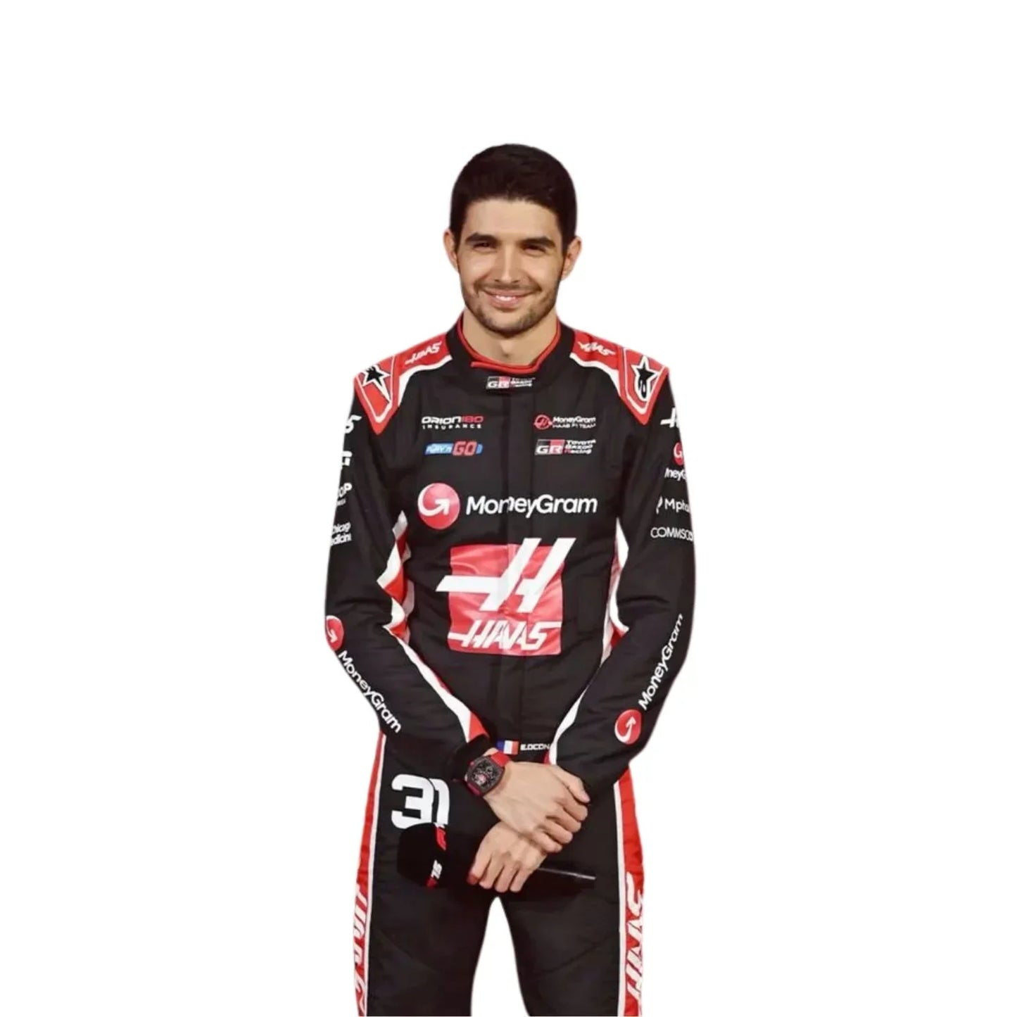Esteban Ocon 2025 Haas F1 Inspired Race Suit | Fine Racegear - Fine Racewears