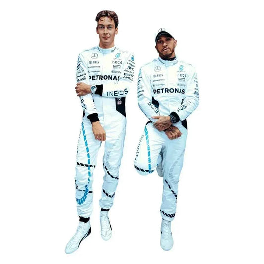 F1 Replica Racing Costume Worn by George Russell & Lewis Hamilton – 2024 Qatar GP