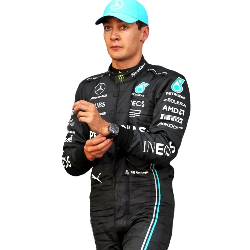 2023 George Russell Mercedes F1 Race Suit - Fine Racewears