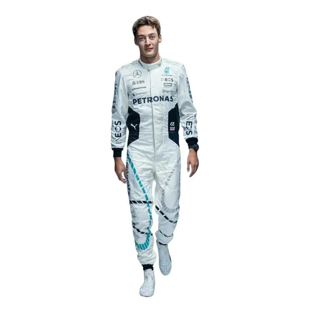 F1 Replica Racing Costume Worn by George Russell & Lewis Hamilton – 2024 Qatar GP
