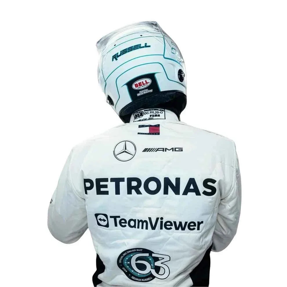 F1 Replica Racing Costume Worn by George Russell & Lewis Hamilton – 2024 Qatar GP