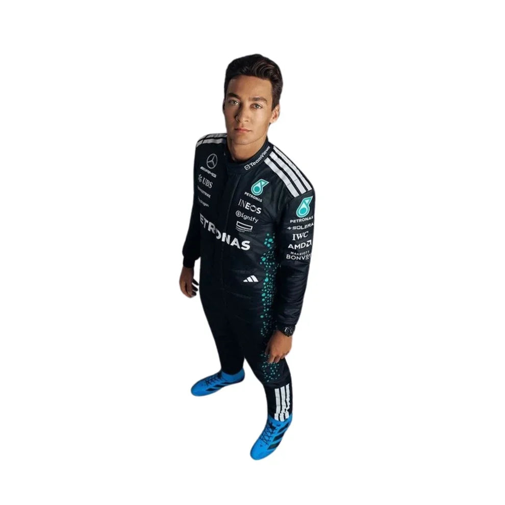 2025 George Russell F1 Mercedes Race Suit - Fine Racewears
