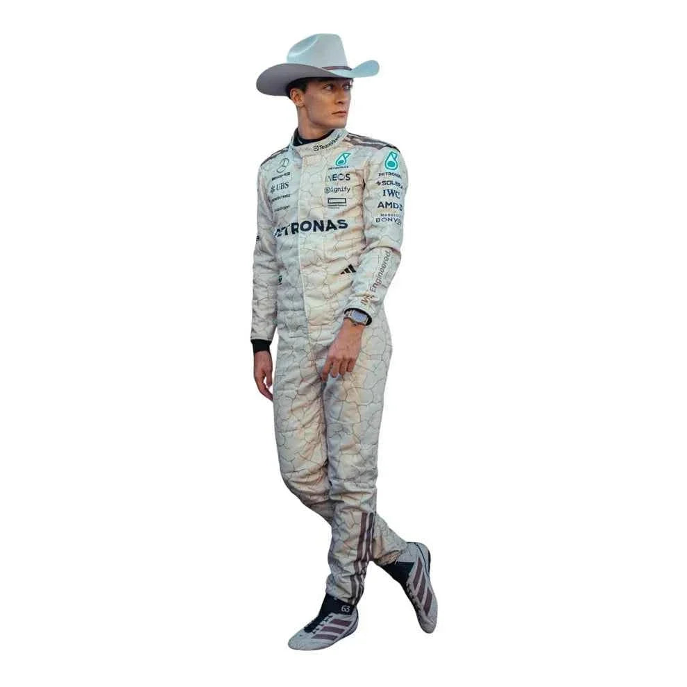 George Russell 2025 USA Austin GP Mercedes F1 Racing Suit | Fine Racegear