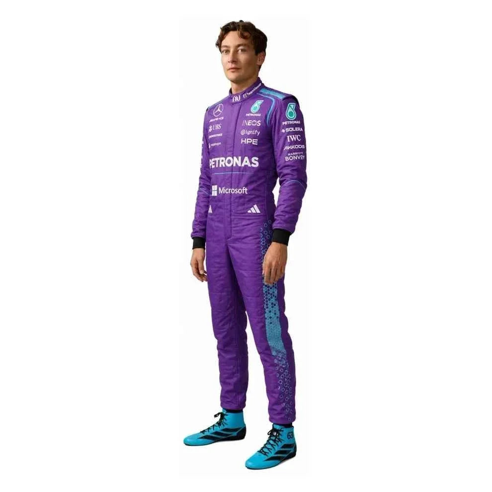 2026 F1 Racing Costume Worn by George Russell & Andrea Kimi Antonelli – Miami GP Mercedes | Fine Racegear